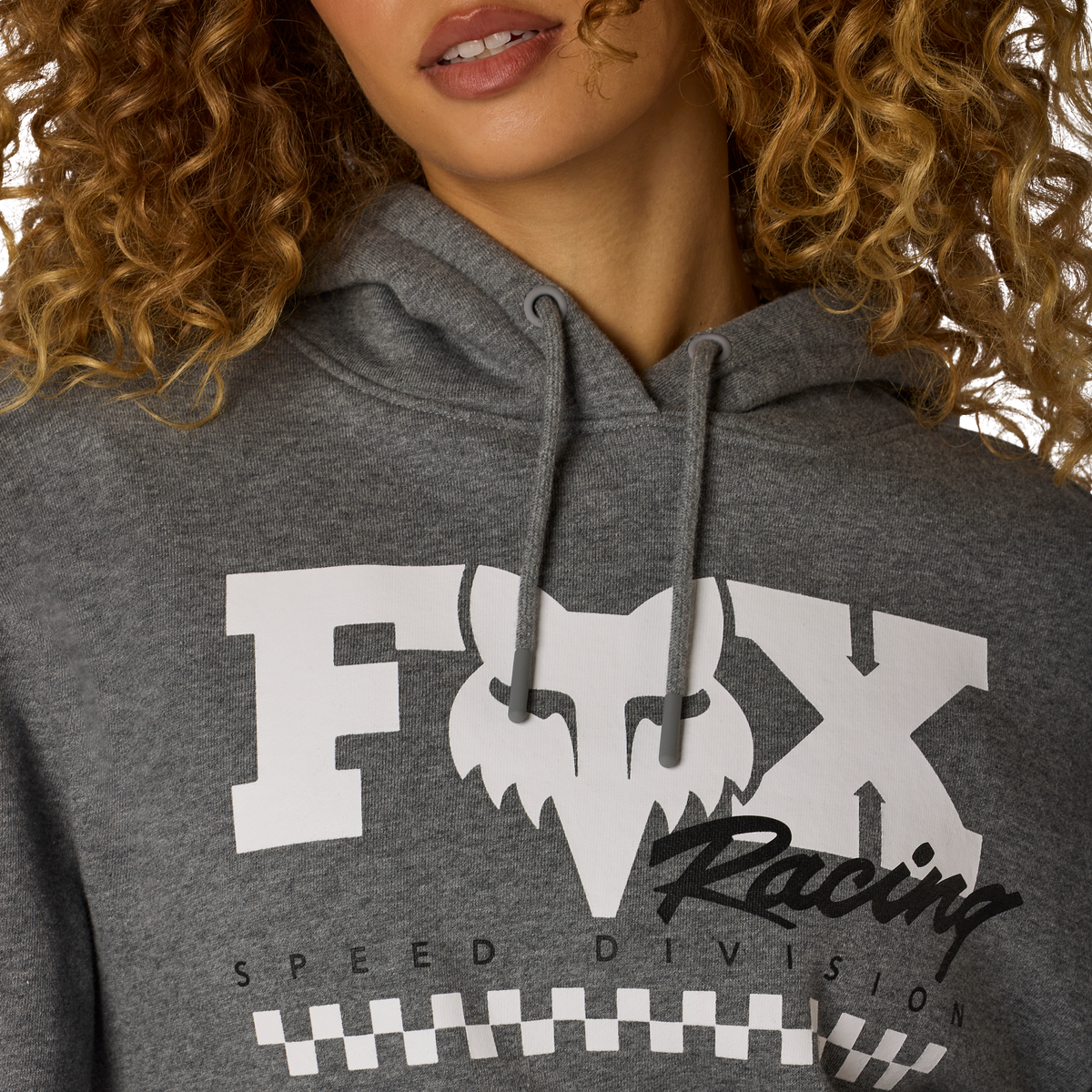 Checker Fleece Pullover für Damen