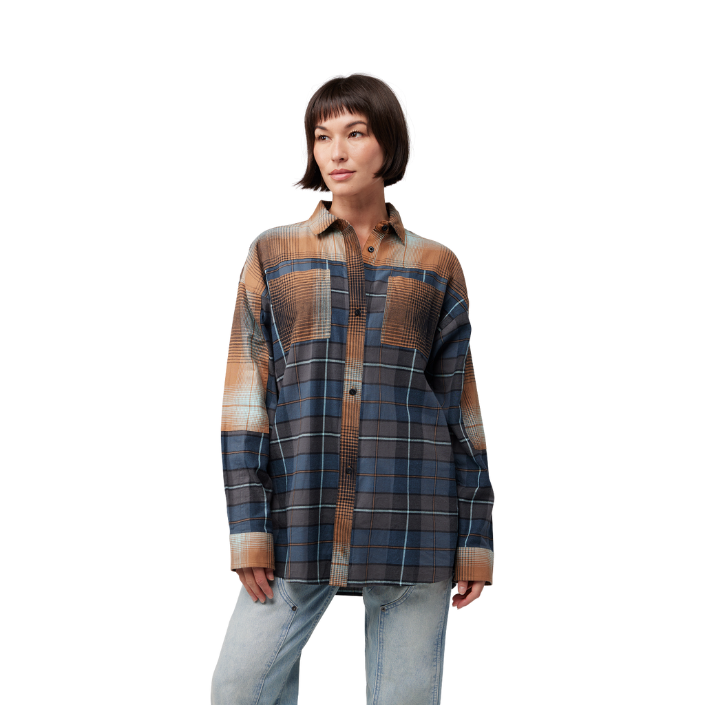 Flanellhemd Oversized – Dame