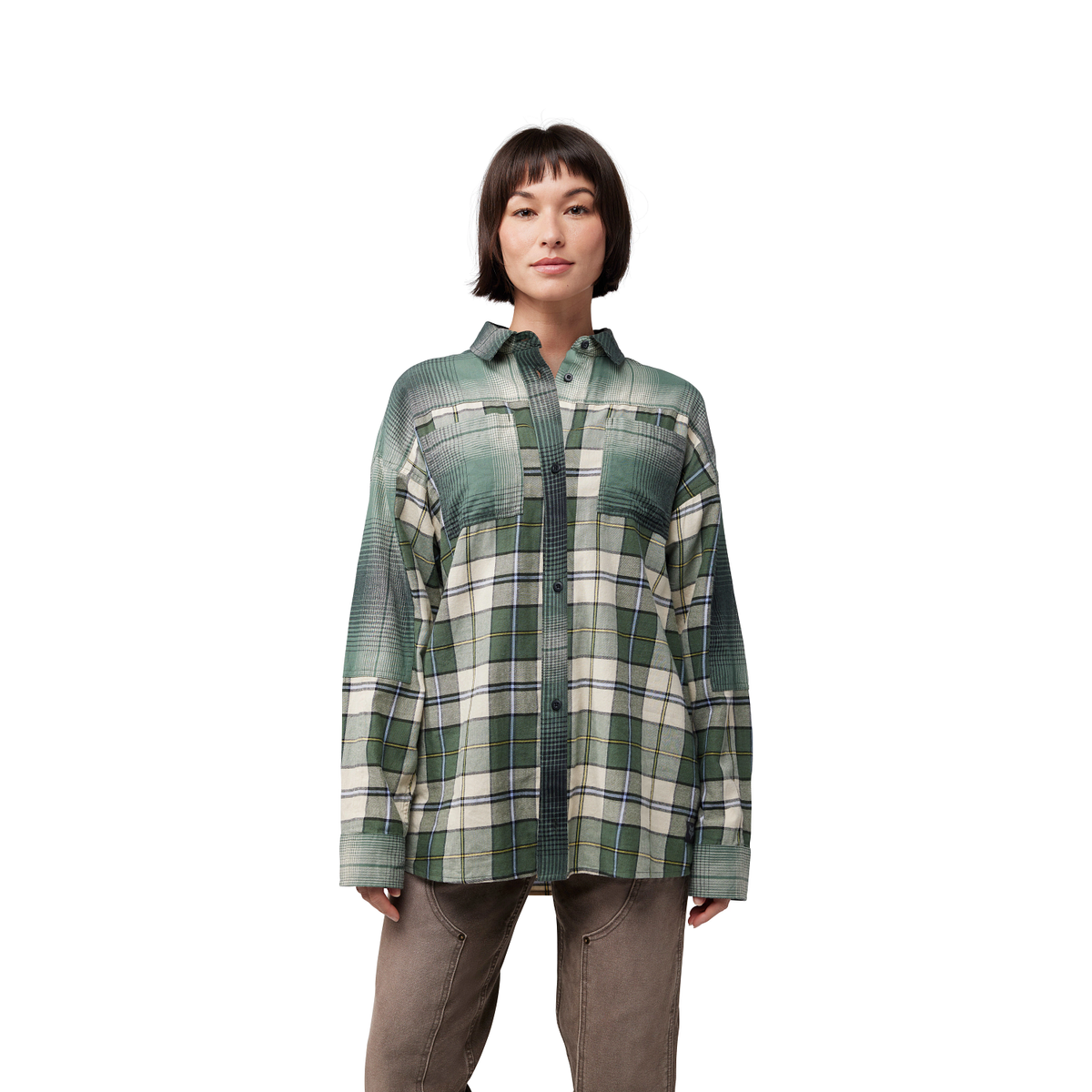 Flanellhemd Oversized – Dame