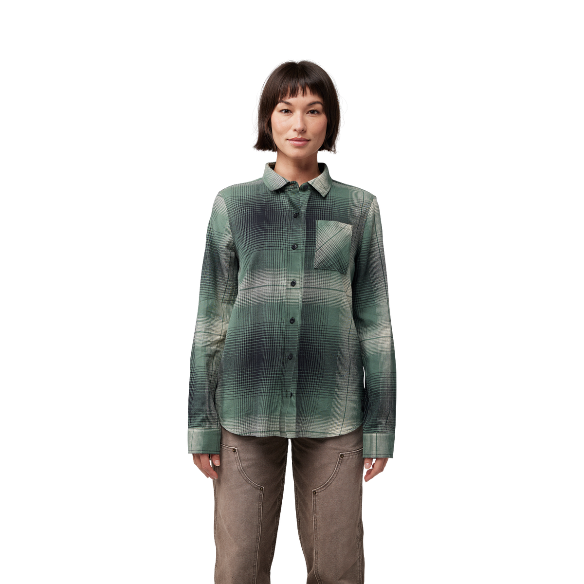 Flanellhemd Traildust – Dame