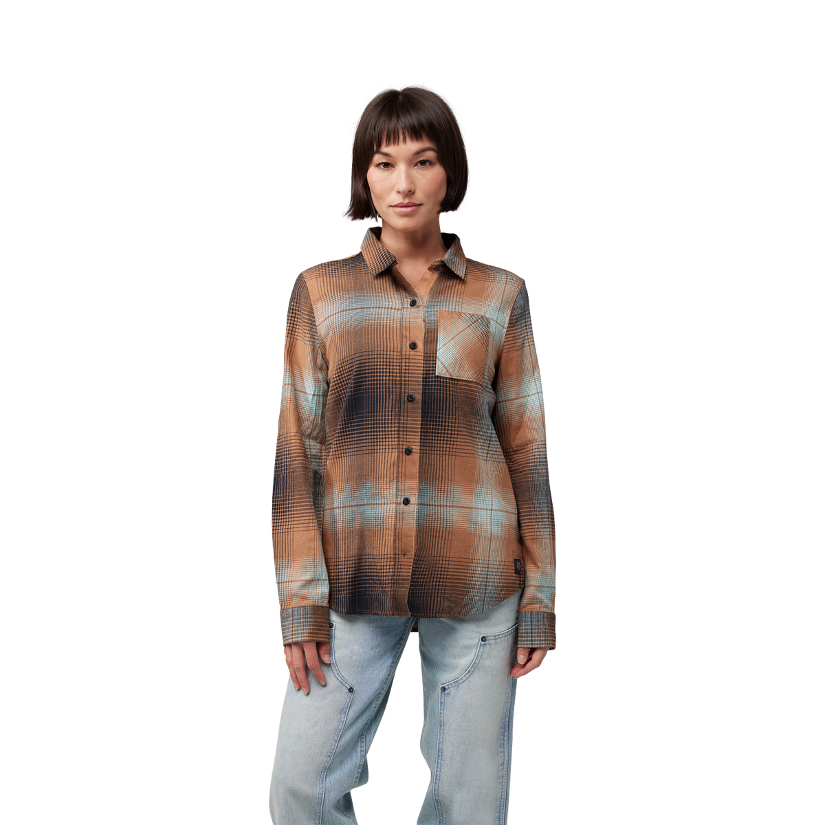 Flanellhemd Traildust – Dame