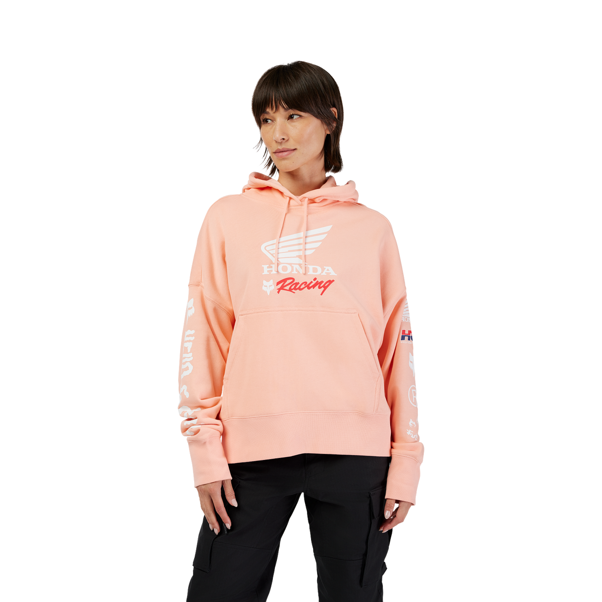 Fox x Honda Oversized Pullover Hoodie für Damen