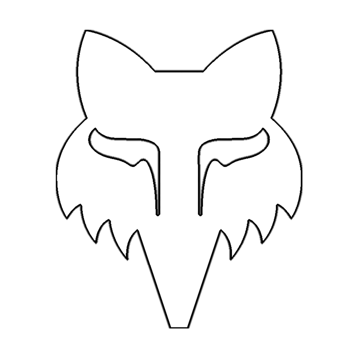 Gestanzter Sticker Fox Head - 10 cm
