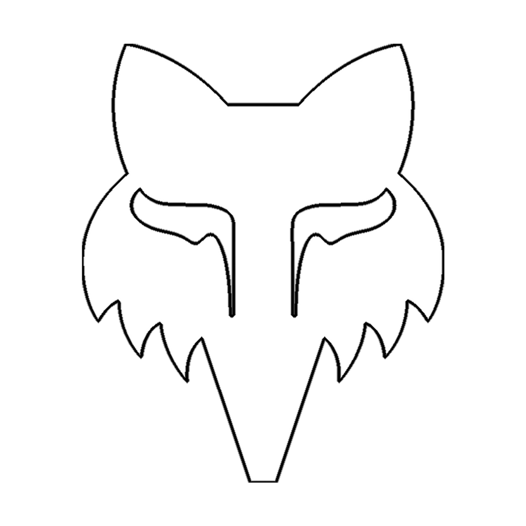 Gestanzter Sticker Fox Head - 6,4 cm