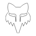 Gestanzter Sticker Fox Head - 6,4 cm