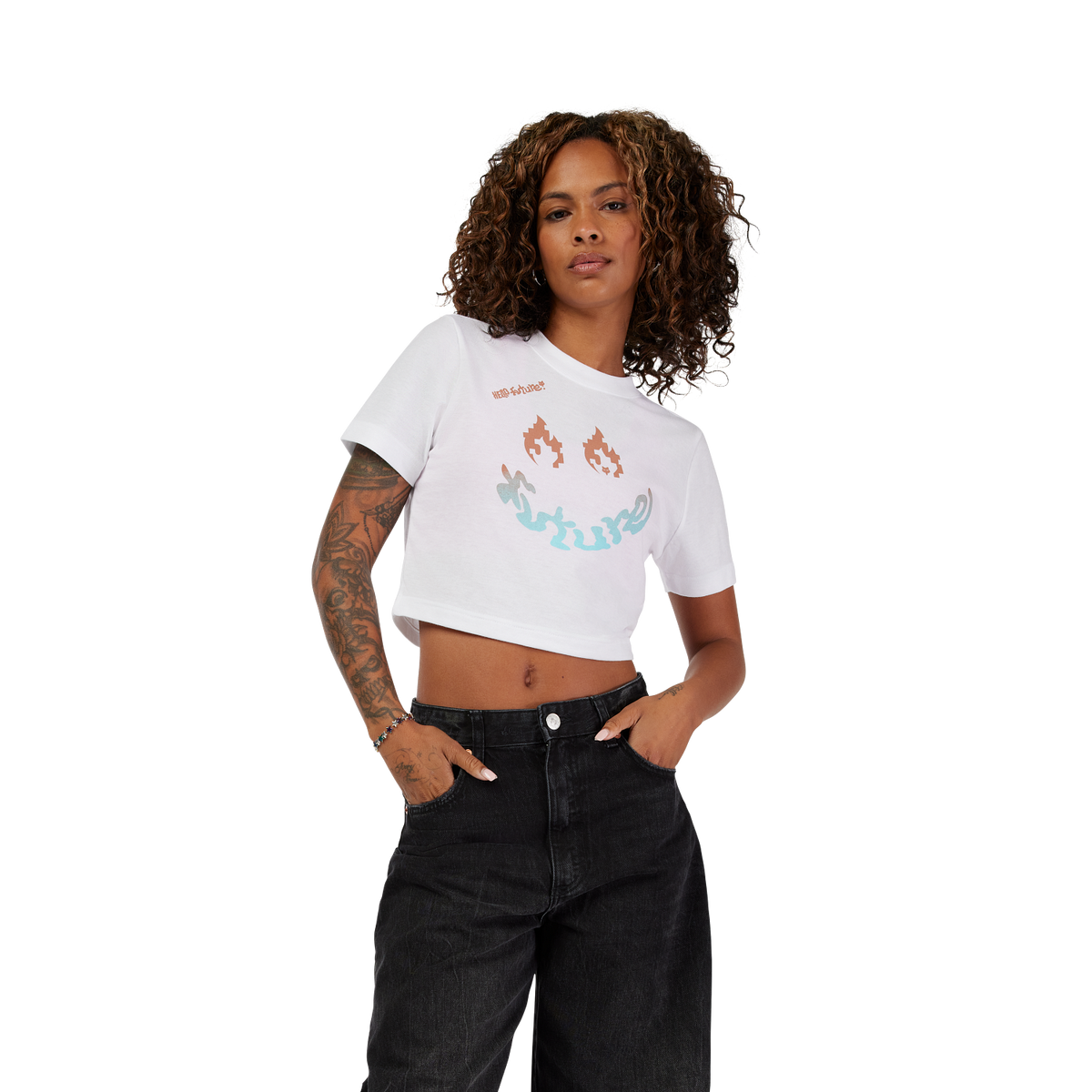 Hello Fox Baby-T-Shirt für Damen