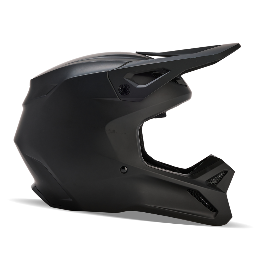 Helm V1 Matte Black Jugend