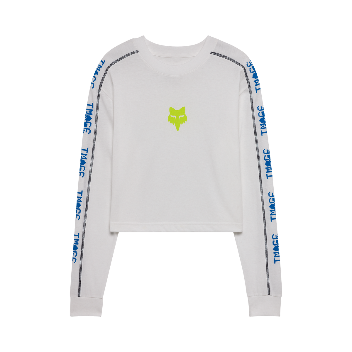 Image Phantom Langarm Crop T-Shirt für Frauen