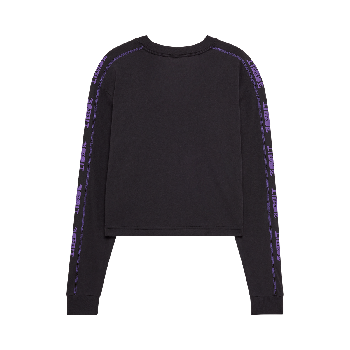 Image Phantom Langarm Crop T-Shirt für Frauen