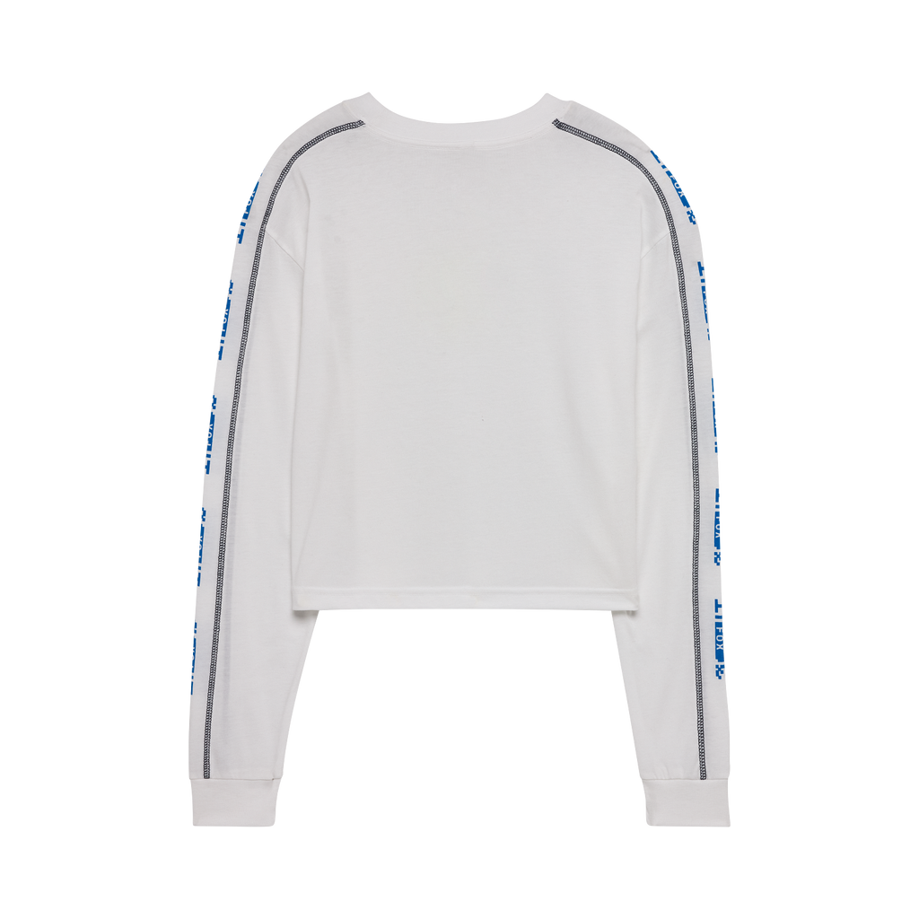 Image Phantom Langarm Crop T-Shirt für Frauen