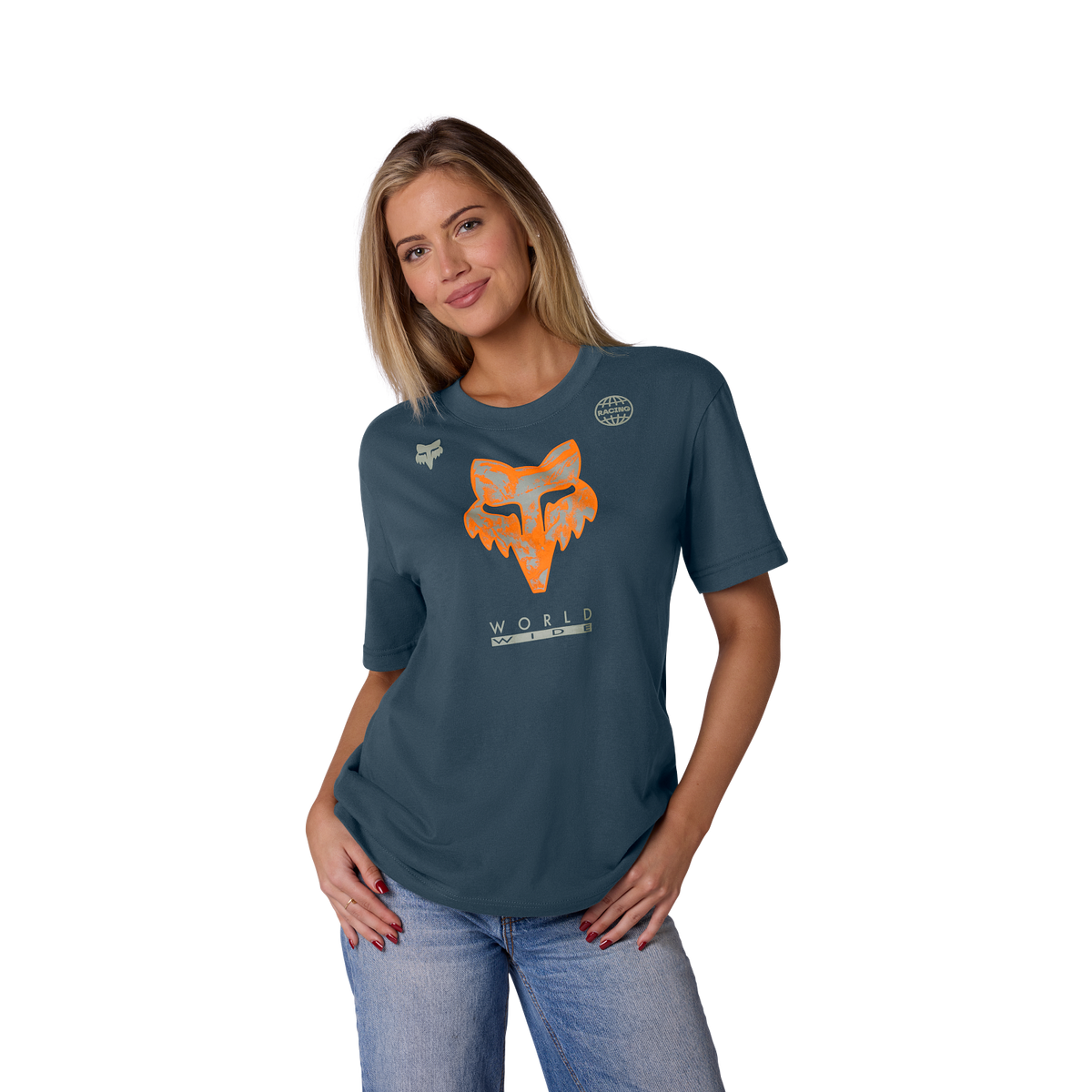 Image Print T-Shirt für Damen