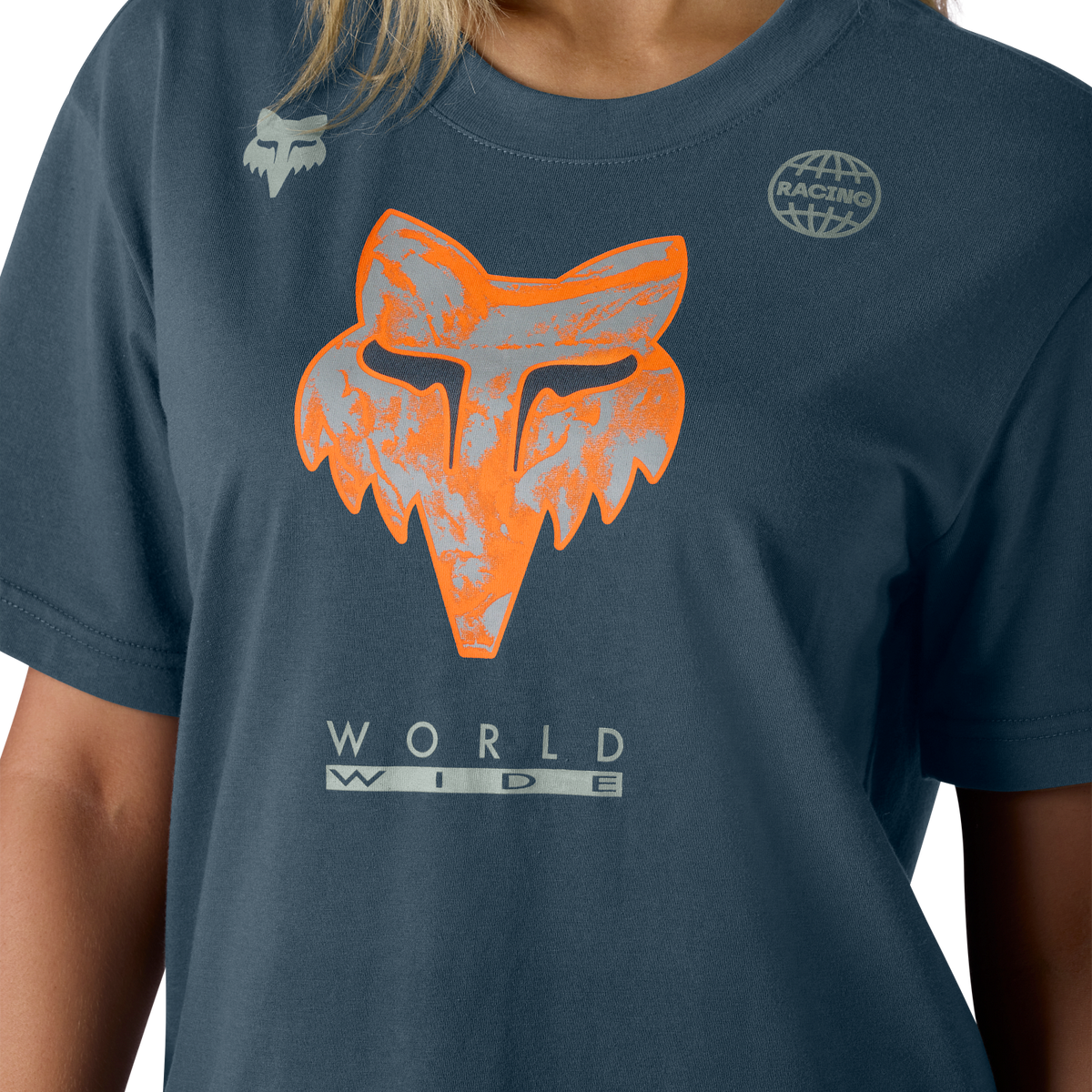 Image Print T-Shirt für Damen