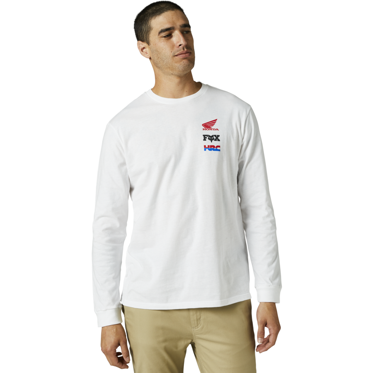 Langärmliges Premium-T-Shirt Honda Wing