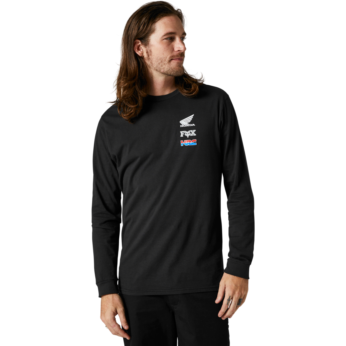 Langärmliges Premium-T-Shirt Honda Wing