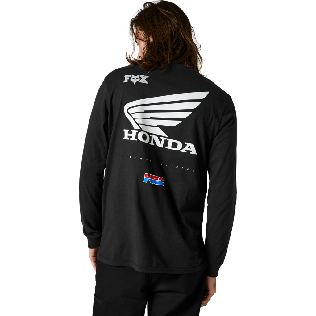 Langärmliges Premium-T-Shirt Honda Wing