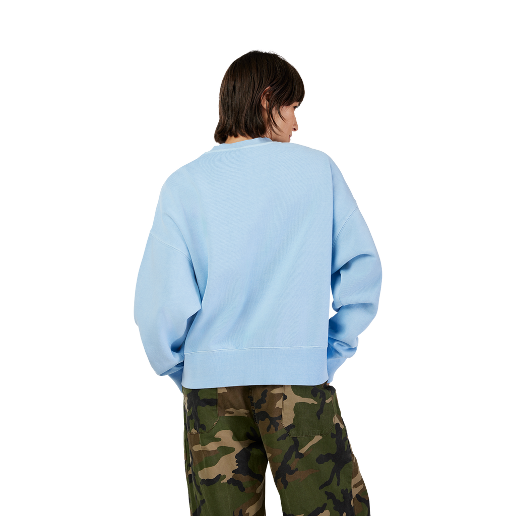 Rundhalspullover Wordmark Oversized – Dame