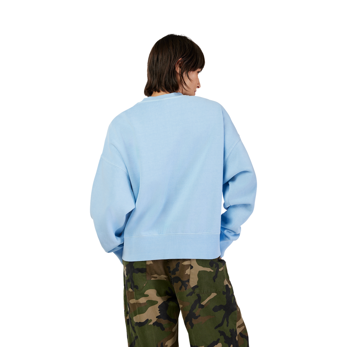 Rundhalspullover Wordmark Oversized – Dame
