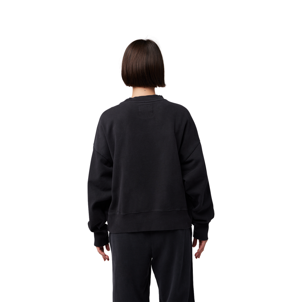Rundhalspullover Wordmark Oversized – Dame