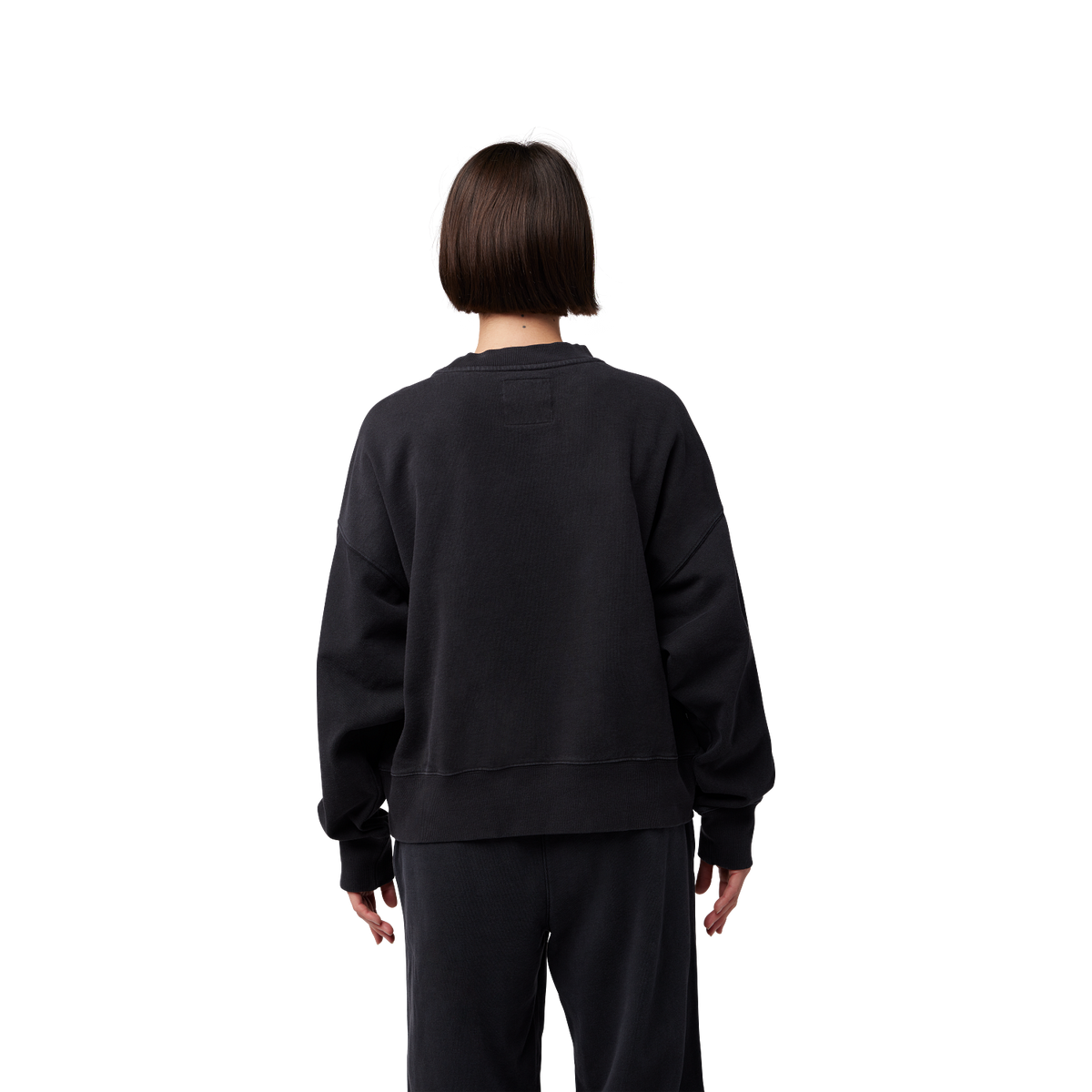 Rundhalspullover Wordmark Oversized – Dame