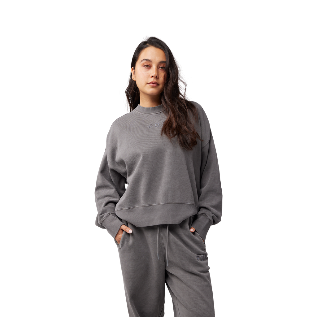 Rundhalspullover Wordmark Oversized – Dame