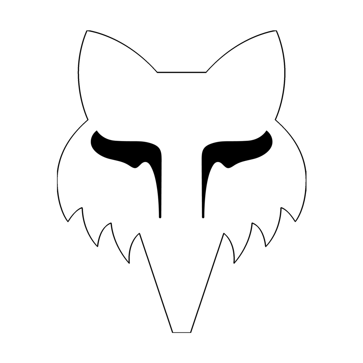 Sticker Fox Head - 10 cm