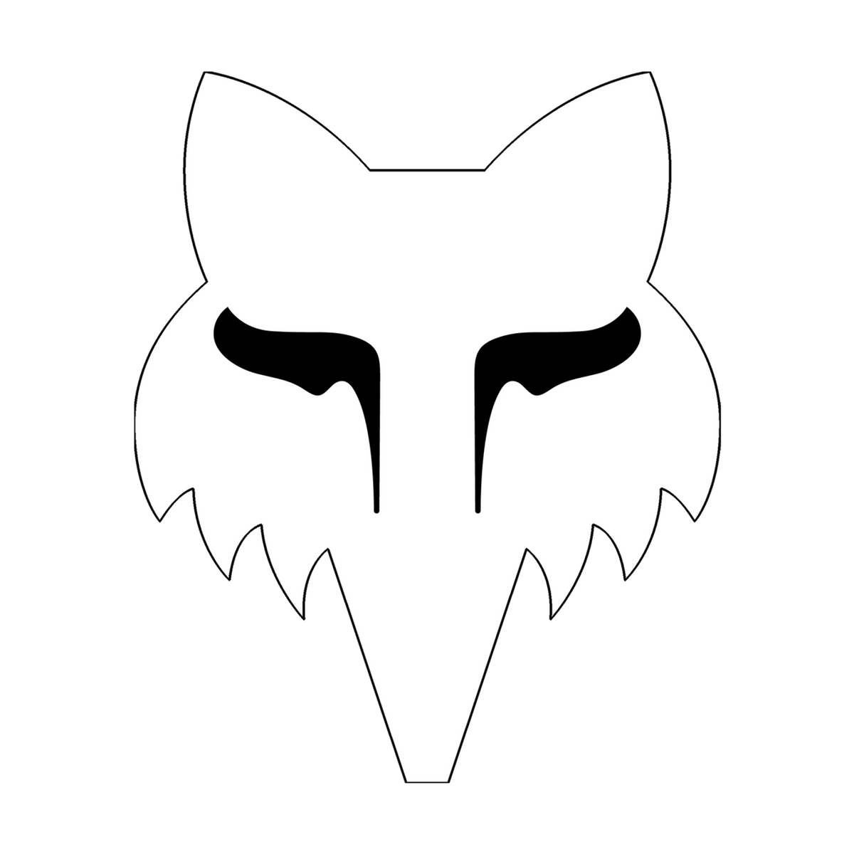 Sticker Fox Head - 3,8 cm