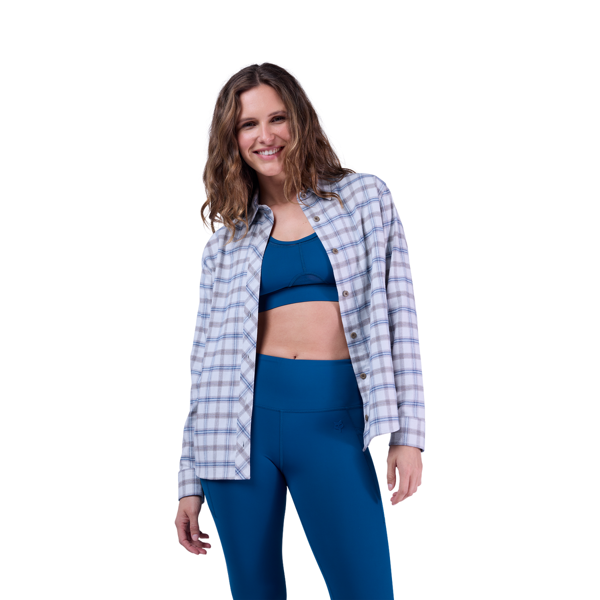 Survivalist Core Flannel Langarmhemd für Frauen