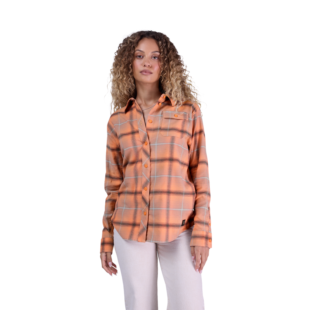 Survivalist Stretch Flannel Langarmhemd für Frauen