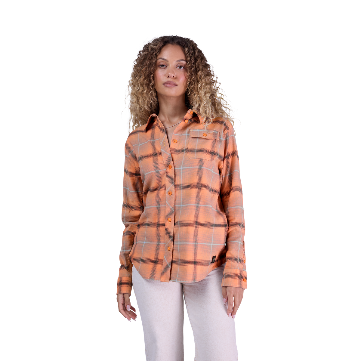 Survivalist Stretch Flannel Langarmhemd für Frauen